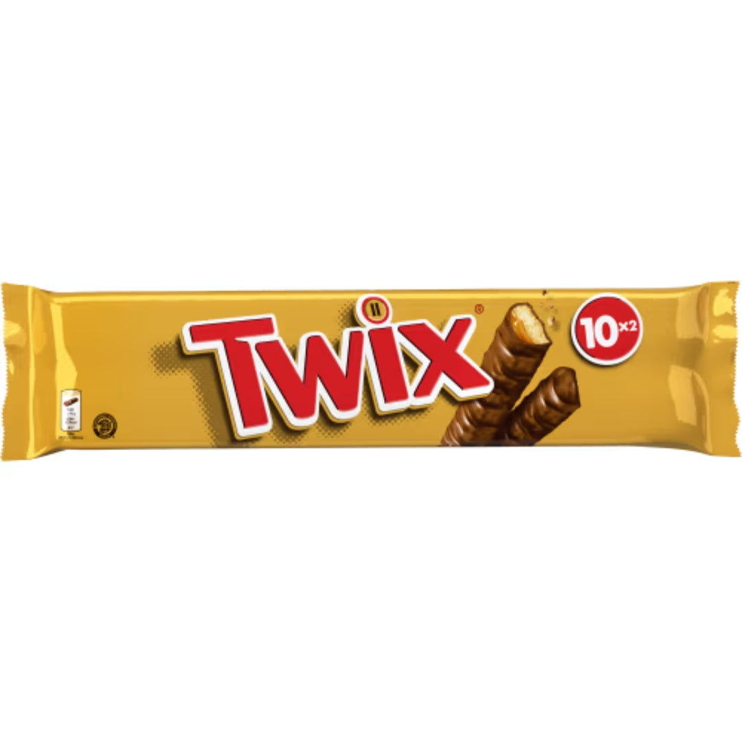 Twix 10p - Crispy Biscuit, Smooth Caramel, and a Coating of Milk Chocolate 500g