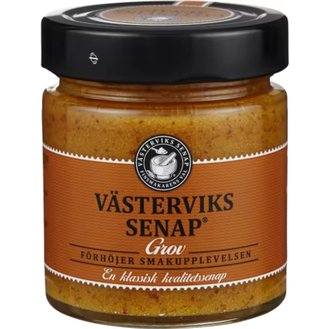 Västerviks Senap Grov - Coarse-Ground Mustard 200g