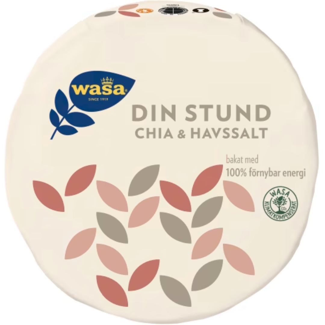Wasa Din Stund Chia & Havssalt - Chia & Sea Salt Crispbread 260g