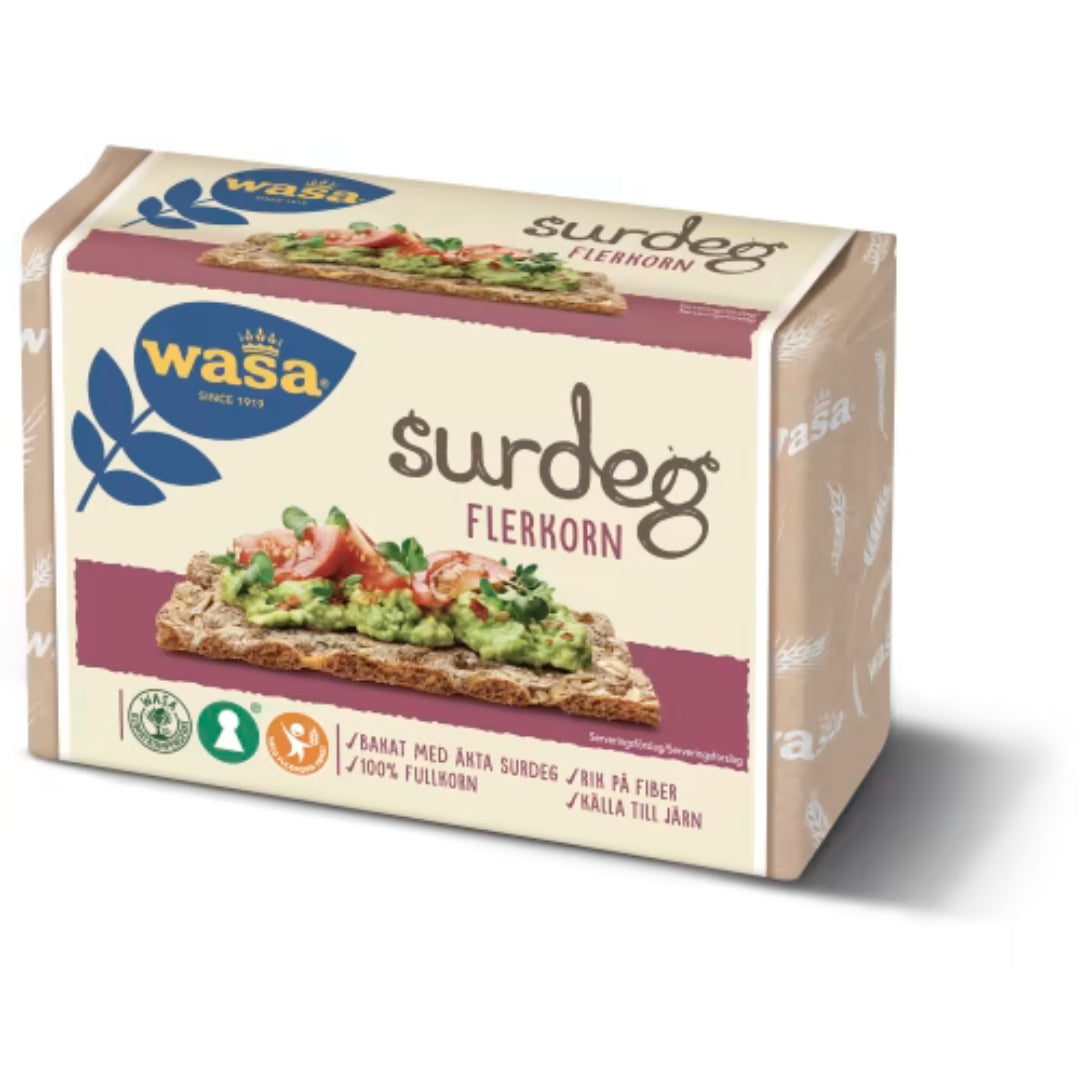 Wasa Surdeg Flerkorn - Crispbread Sourdough Multigrain 275g