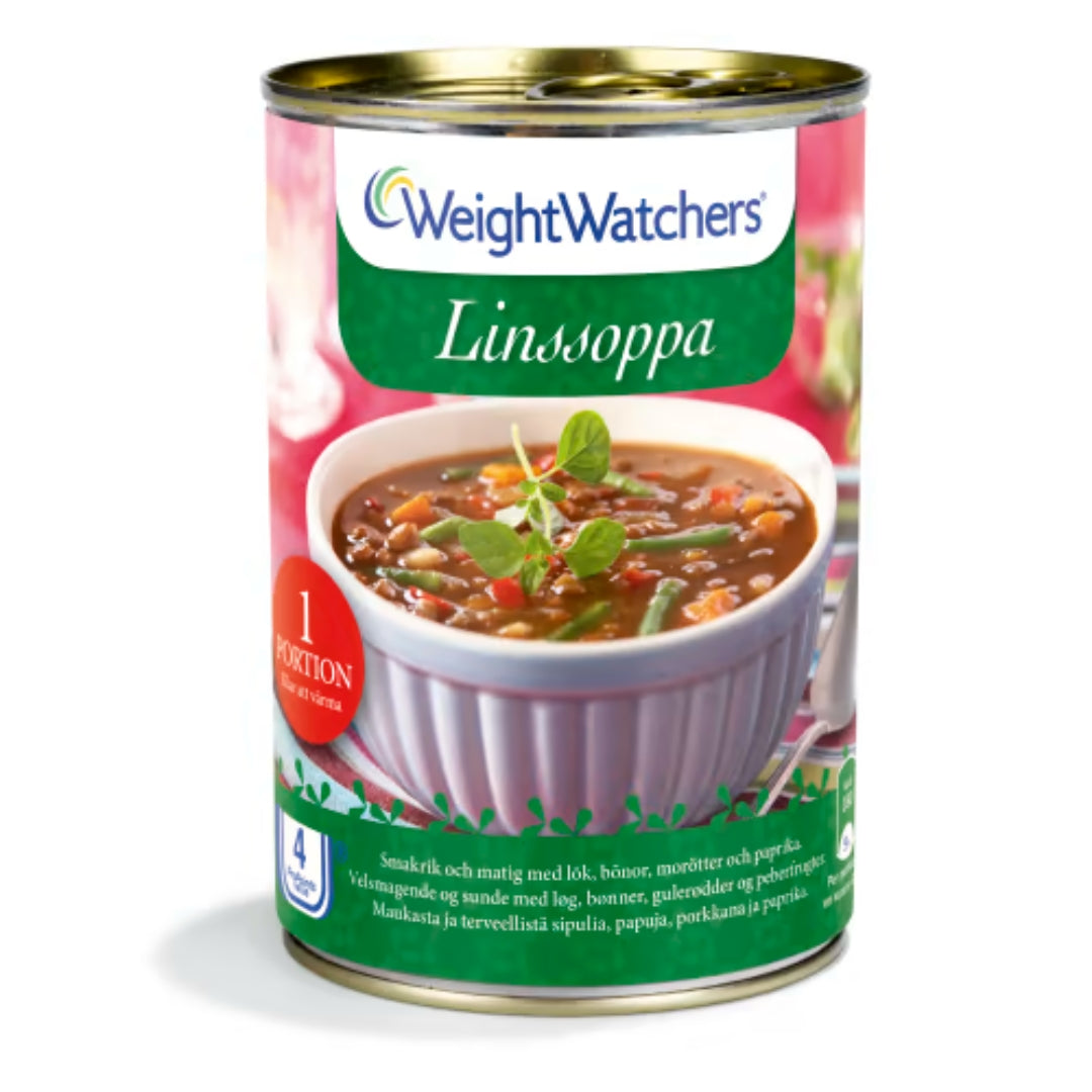 Weightwatchers Linssoppa - Lentil Soup with Onion, Beans, Carrot and Bell Pepper 400ml