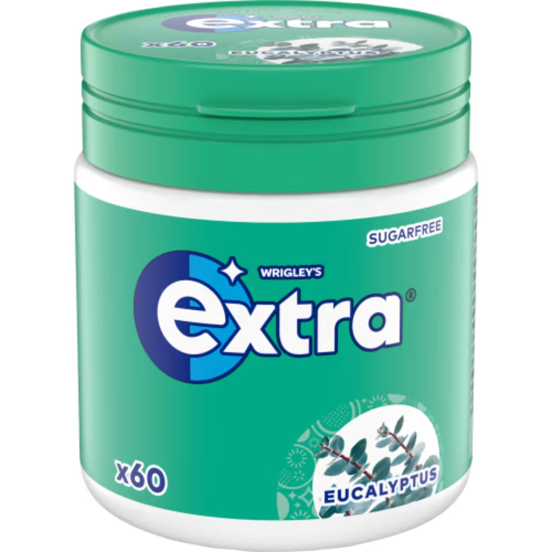 Wrigley's Extra Eucalyptus Sockerfritt Tuggummi - Eucalyptus Sugar-Free Chewing Gum 84g
