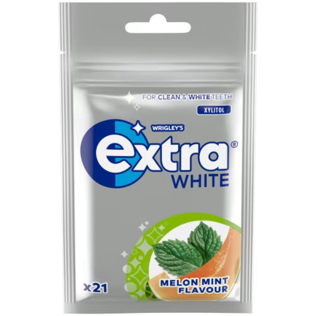 Wrigley's Extra Melon Mint White - Chewing Gum with A blend of Melon and Mint flavour 29g