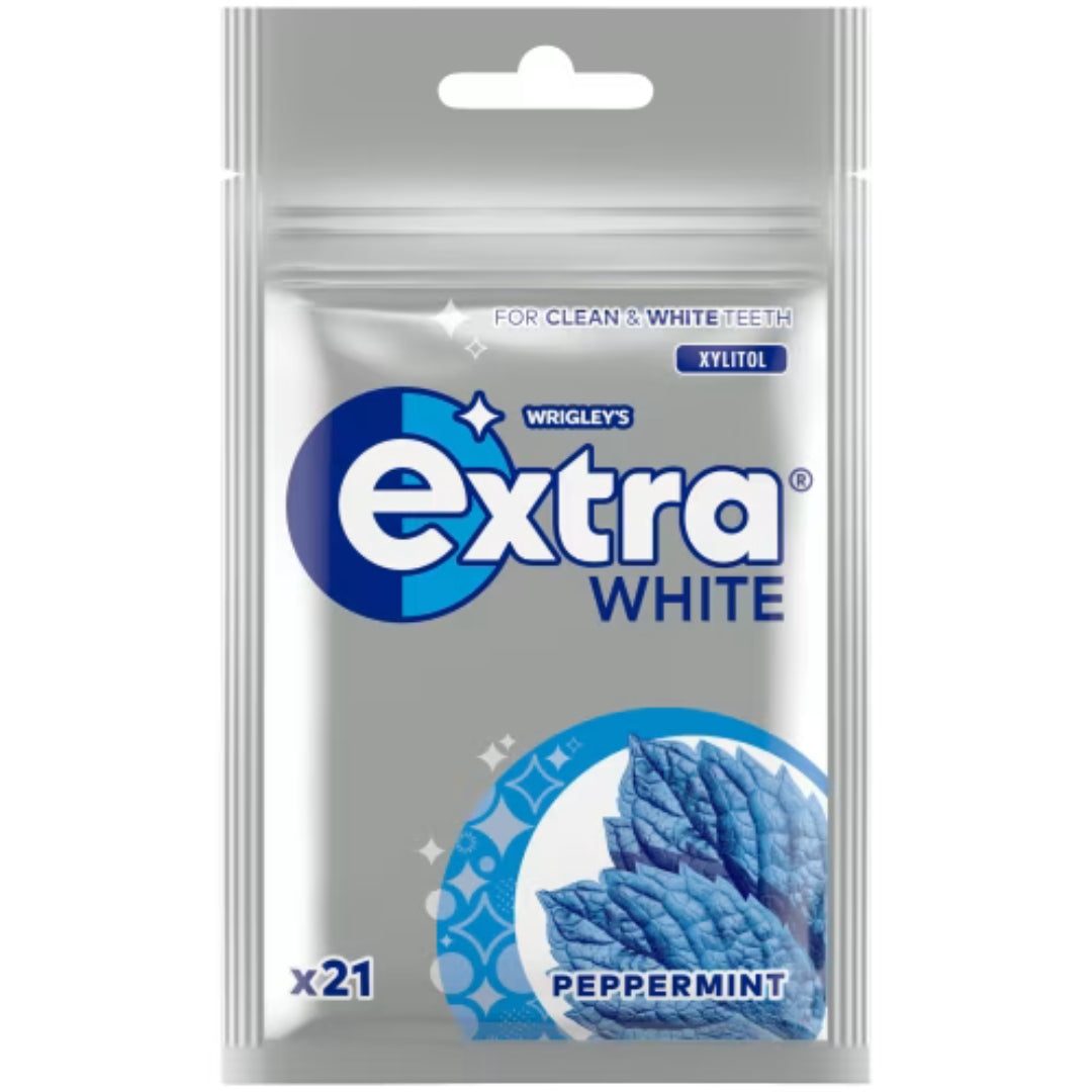 Wrigley's Extra Peppermint White - Chewing Gum with a Peppermint flavor 29g