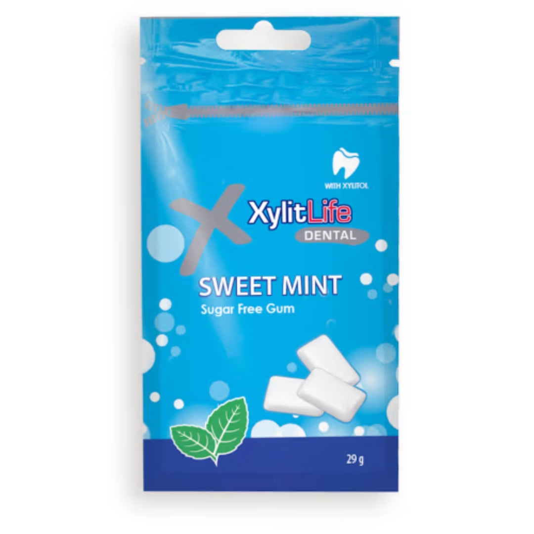 Xylitlife Tuggummi Sweetmint - Sugar-Free Chewing Gum with a Sweet Mint flavor 29g