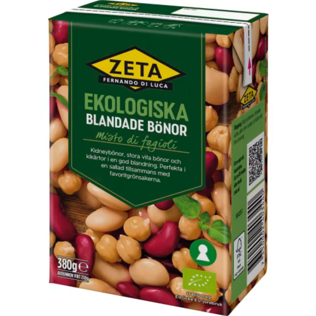 Zeta Blandade Bönor Ekologiska - Organic Mixed Beans 380g