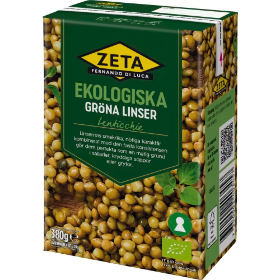 Zeta Gröna Linser Ekologiska - Organic Lentils 380g
