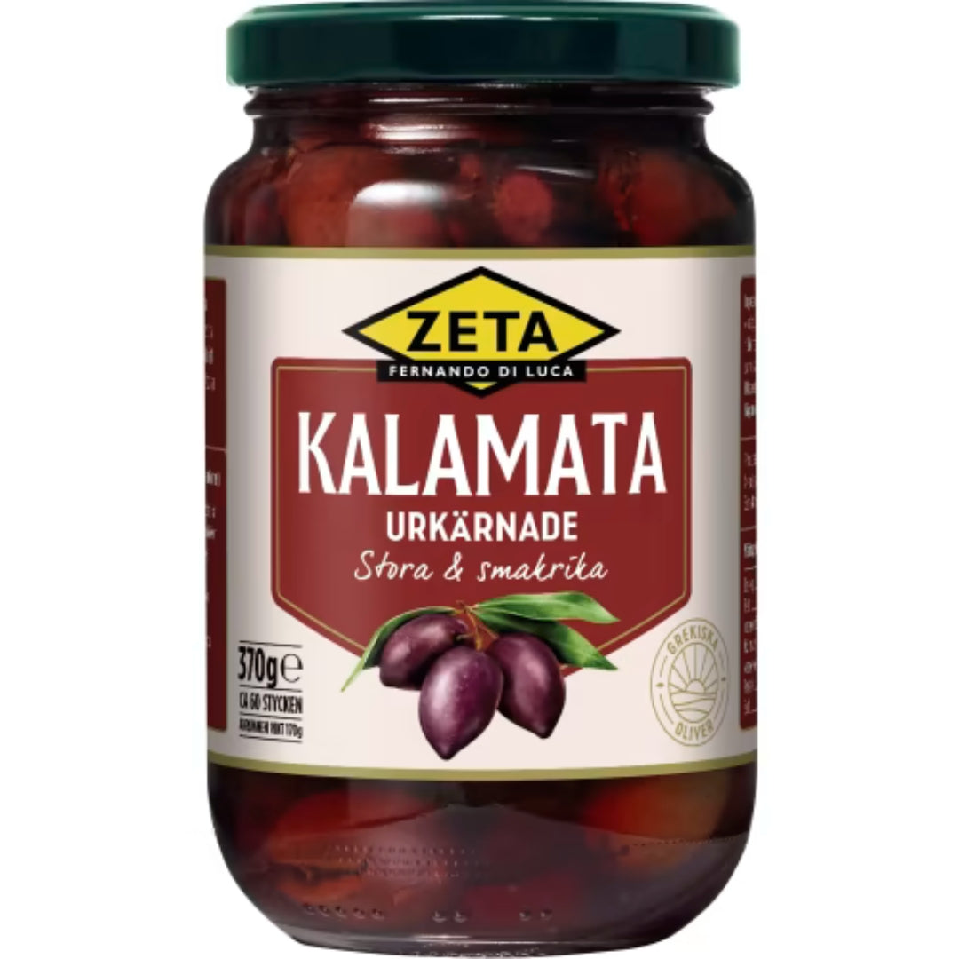Zeta Kalamata Oliver Utan Kärnor - Pitted Kalamata Olives 370g