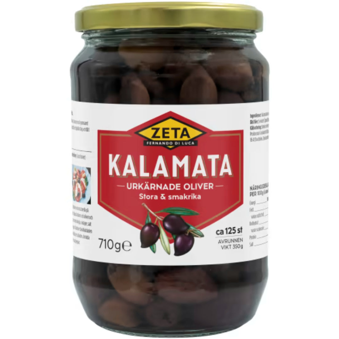 Zeta Kalamata Urkärnade Oliver - Pitted Kalamata Olives 710g