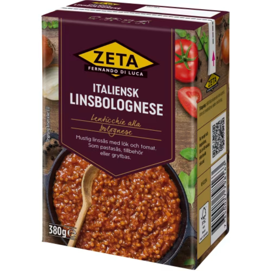 Zeta Linsbolognese Italiensk - Lentil Bolognese 380g
