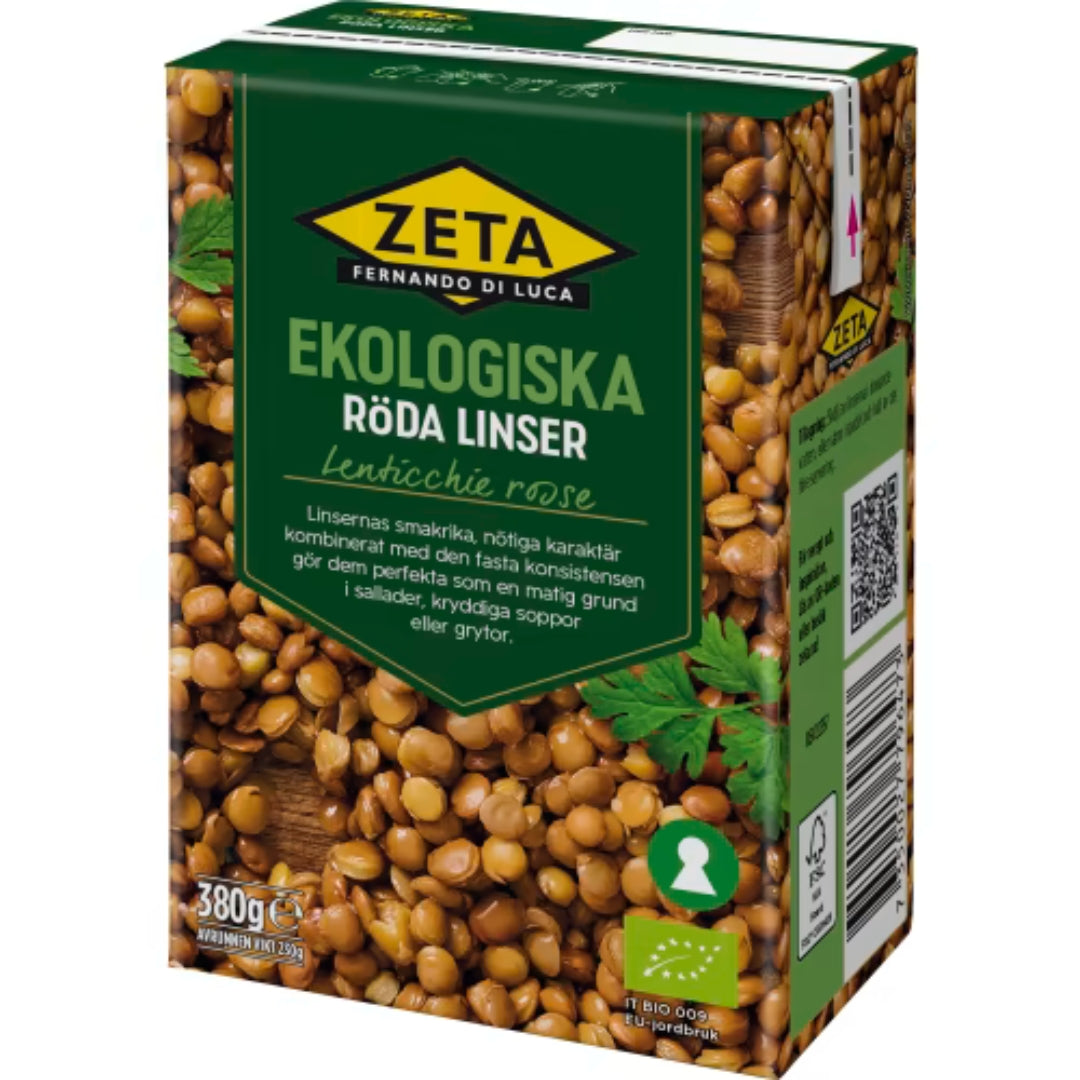 Zeta Röda Linser Ekologiska - Red Lentils 380g