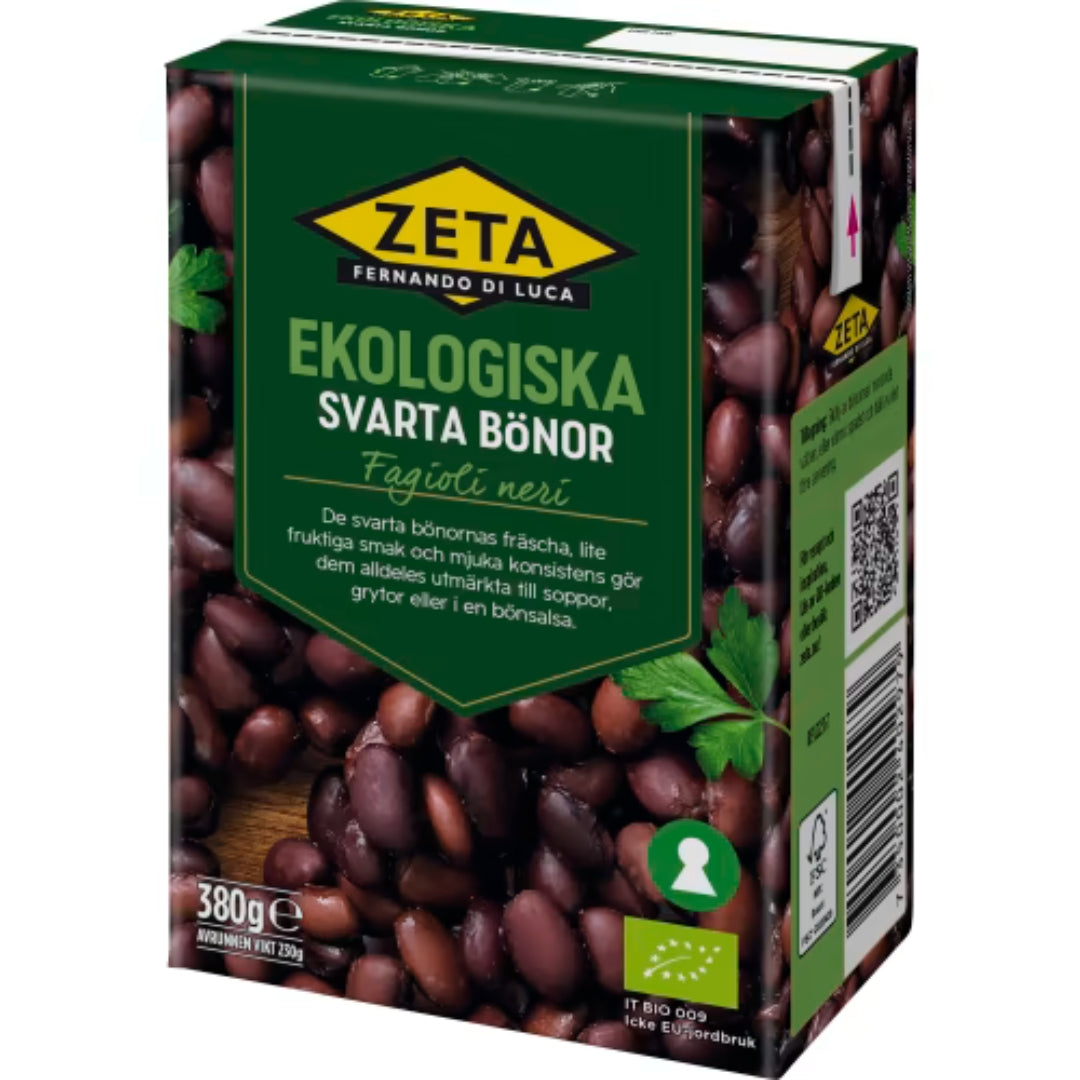 Zeta Svarta Bönor Ekologiska - Organic Black Beans 380g