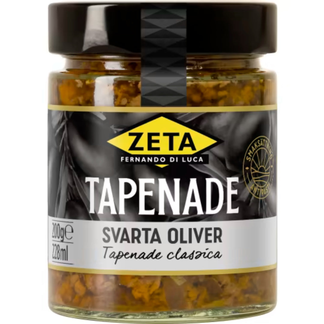 Zeta Tapenade Svarta Oliver - Black Olive Tapenade 200g