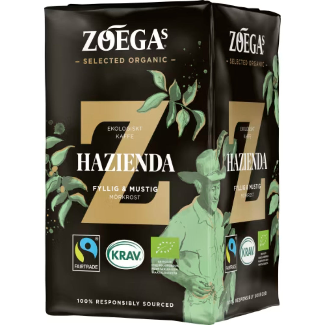Zoégas Hazienda Mörkrost Bryggkaffe - Dark Roast Filter Coffee 450g