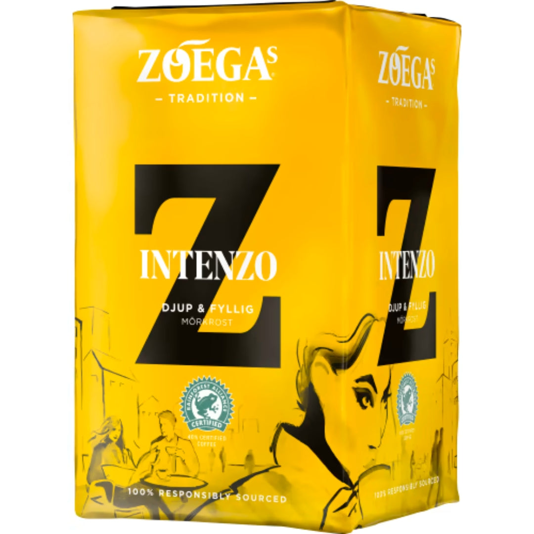 Zoégas Intenzo - Dark Roast Coffee with notes of Red Apples 450g