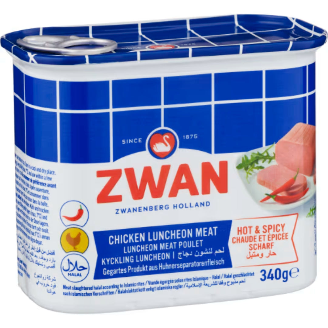 Zwan Chicken Luncheon Hot Spicy - Chicken Luncheon Meat Hot Spicy 340g