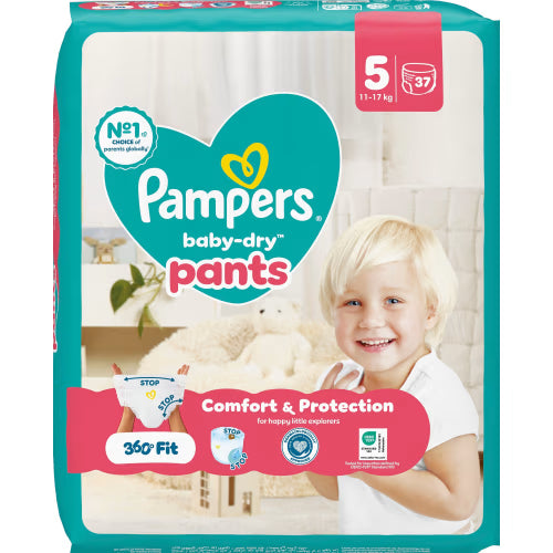 Pampers Baby Dry 5 12-17kg Byxblöjor - Pant Diapers 12-17kg 37p