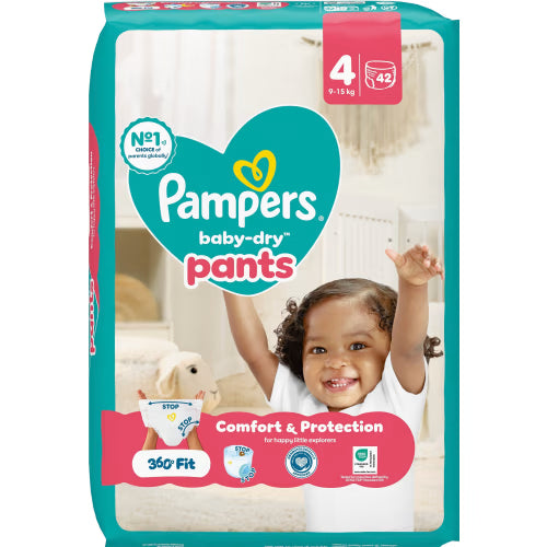 Pampers Baby Dry 4 9-15kg Byxblöjor - Pant Diapers 9-15kg 42p