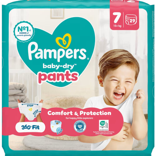 Pampers Baby Dry 7 17+kg Byxblöjor - Pant Diapers 17+kg 29p