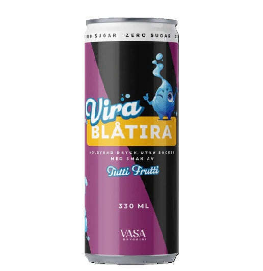 Vira Blåtira Zero – Herbal Soda Zero Sugar 330ml