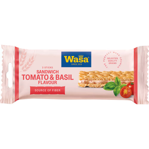 Wasa Tomato Basil Sandwich Cream Cheese 2-pack – 40g